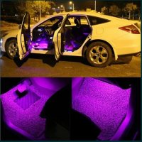 Автомобилно Цветно LED RGB осветление за автомобил кола с дистанционно, снимка 3 - Аксесоари и консумативи - 30462618