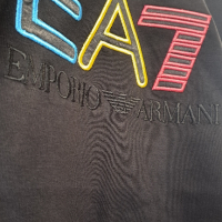 Emporio Armani тениска с къс ръкав, цвят черен, снимка 3 - Тениски - 44719228