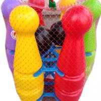 Детски спортен Комплект за Боулинг с шест кегли и две топки, снимка 1 - Играчки за стая - 32135023