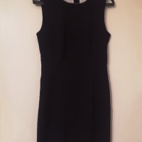 Нова - 45% черна офис рокля H&M с подплата 36-38 S M размер, снимка 1 - Рокли - 37750758