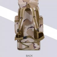 Туристическа раница чанта за туризъм планина поход, военна раница 85 Л, снимка 3 - Екипировка - 36621992