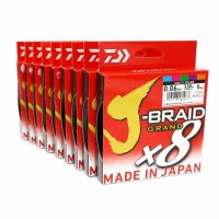 НОВОТО плетено Влакно DAIWA J-braid GRAND X8 - многоцветно 300мт, снимка 2 - Такъми - 34509375