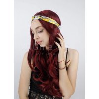 НОВА дълга червена на вълни перука Ребека , снимка 5 - Аксесоари за коса - 23090412