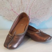 CLARKS балерини – бронз, равни, № 40, снимка 2 - Дамски ежедневни обувки - 38445519