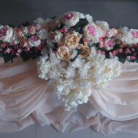  Украса за сватбена маса, украса за сватба, снимка 4 - Изкуствени цветя - 40197575