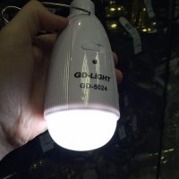Лампа с акумулаторна батерия соларен панел и USB зарядно 5024, снимка 3 - Соларни лампи - 30895502