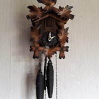 Стенен дървен  часовник с кукувичка, снимка 2 - Антикварни и старинни предмети - 30270708