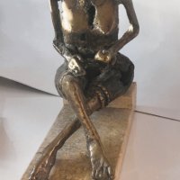 Масивна бронзова скулптура "Ева" Убавка Тончев, снимка 2 - Статуетки - 42557724