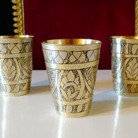 Персийска бронзова чаша 8 см. , снимка 6 - Антикварни и старинни предмети - 30408104