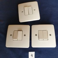 електрически ключ за осветление - двойни, единични, нови и немонтирани, снимка 7 - Ключове, контакти, щепсели - 38654091