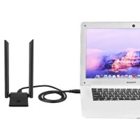 Безжичен Двубандов USB WIFI адаптер 1200Mbps 2.4GHz/5GHz,USB 3.0 мрежа с антена за PC Win XP/7/8/10, снимка 2 - Мрежови адаптери - 42451080