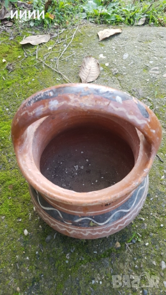 Глинено гърне ръкатка 2 , снимка 1