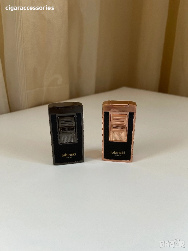 Запалка Lubinski с двоен пламък и вграден пънч, снимка 1