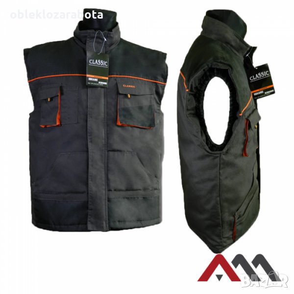 Ватиран елек с много джобове, снимка 1