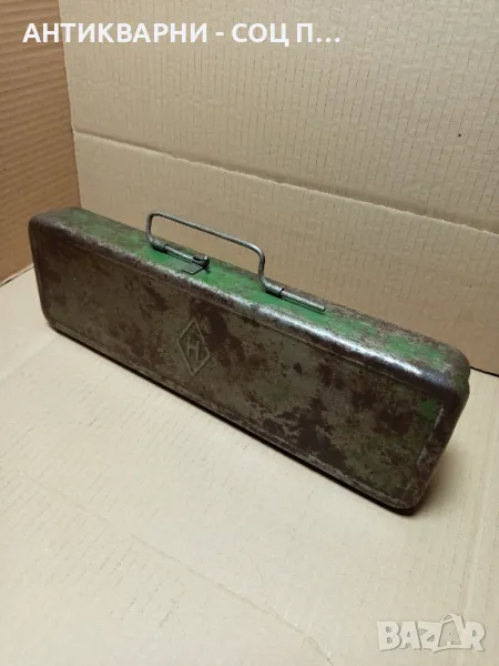Соц Стара Метална Кутия Куфар За Инструменти., снимка 1