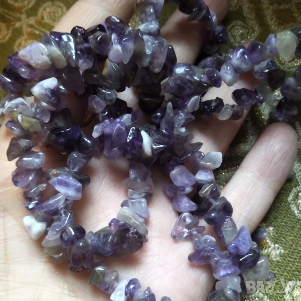 Ретро огърлица естествен аметист разпродажба , снимка 1
