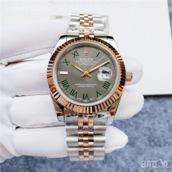 Мъжки часовник Rolex Datejust Two Tone Wimbledon с автоматичен механизъм, снимка 1