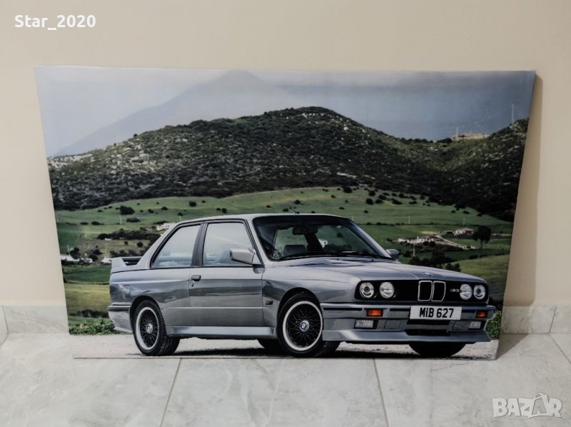Светеща картина с LED осветление - BMW M3 E30 coupe , снимка 1