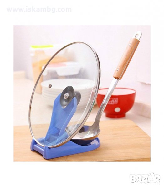 ПЛАСТМАСОВА КУХНЕНСКА ПОСТАВКА ЗА ЛЪЖИЦА И КАПАК - код 2106, снимка 1