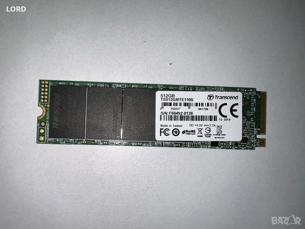 SSD 512GB Transcend NVME, снимка 1