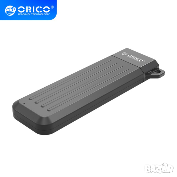 Orico външна кутия за диск Storage - Case - M.2 SATA B-key 6 Gbps Space Gray - MM2C3-GY, снимка 1