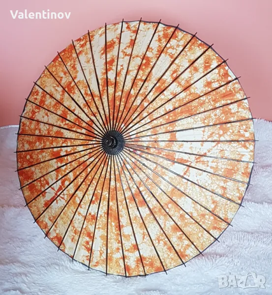 Старинен азиатски чадър , снимка 1