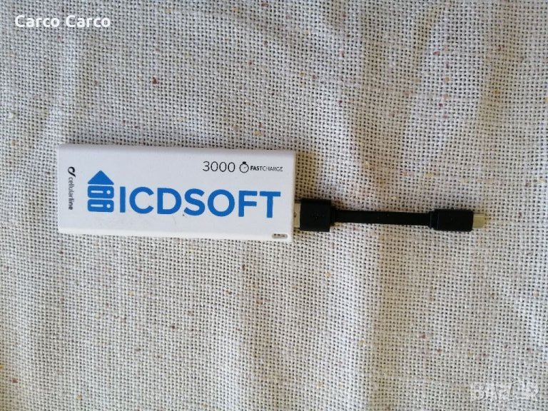 Външна преносима батерия 3000 mAh Fast charge Изпращам с еконт и опция преглед и тест. , снимка 1