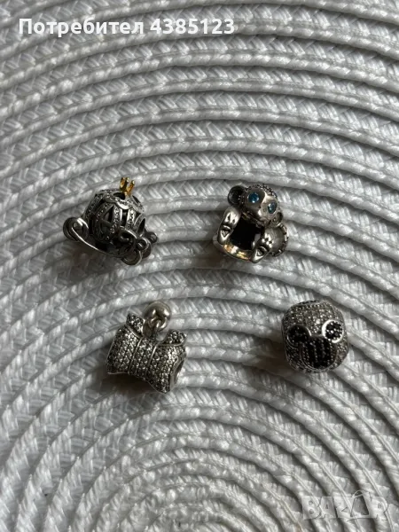 Сребърни талисмани, висулки Pandora, снимка 1