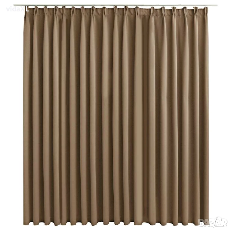 vidaXL Затъмняваща завеса с куки, таупе, 290x245 см(SKU:134441), снимка 1