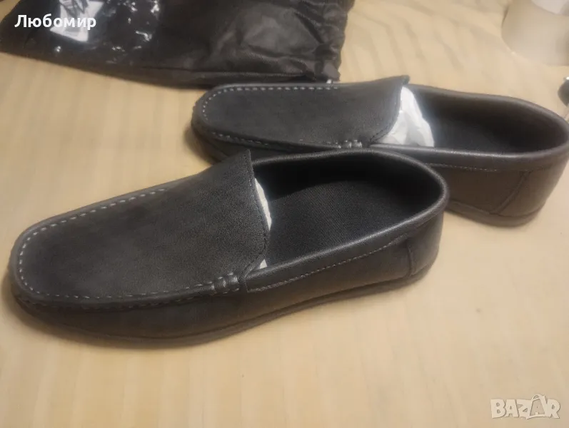 Мъжки мокасини от естествена кожа 26 см стелка, снимка 1
