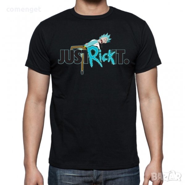 НАД 10 ЦВЯТА! Мъжки и Детски тениски JUST DO IT RICK & MORTY! Поръчай модел с ТВОЯ идея!, снимка 1