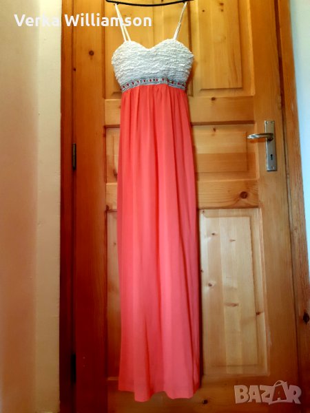 Официална дълга рокля с бюстие и презрамки  XL, XXL, снимка 1
