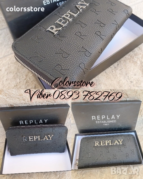 Черно портмоне Replay/SG45r, снимка 1