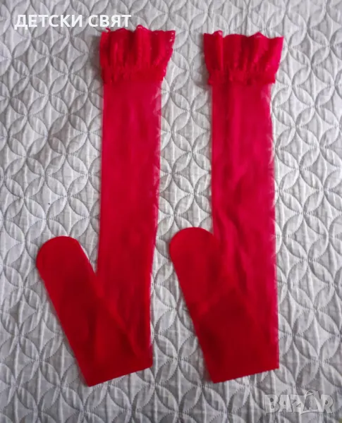 Еротични червени чорапи , снимка 1