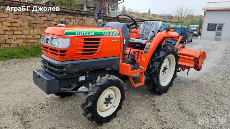 Японски трактор Hitachi NZ235 (Kubota GT23) с фреза, 4x4, 23 кс., АграБГ Джолев, снимка 1