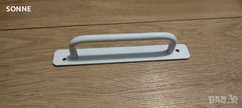 Алуминиева бяла дръжка с матово покритие, снимка 1