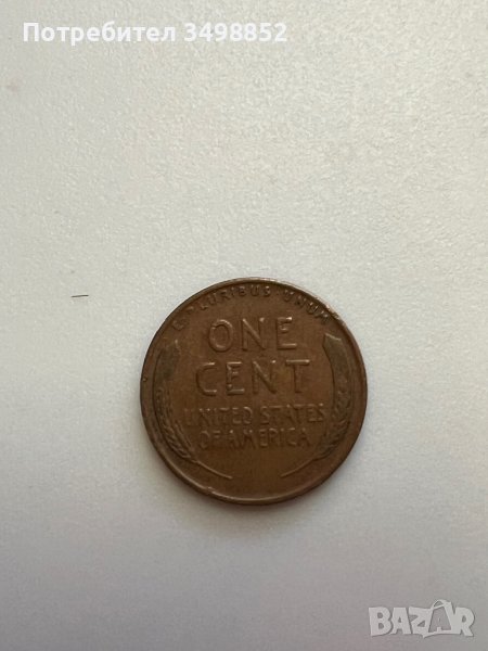 1 cent USD 1945 г, снимка 1