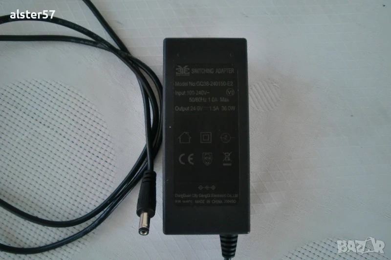 Адаптер 24V-1,5A,mod. GQ36-240150-E2, снимка 1