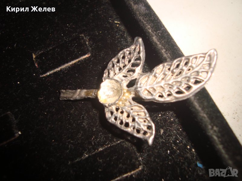 АРТ БРОШКА ПОСРЕБРЕНА с КРИСТАЛ 17561, снимка 1