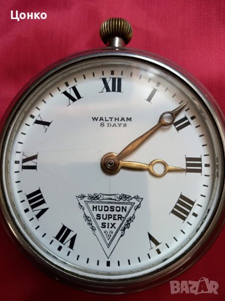 Автомобилен часовник Waltham 8 days hudson super six, снимка 1