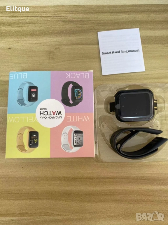 Смарт часовник с всички екстри "Крачки ,Сън , Пулс , Кръвно". Цветове - бял, жълт, черен, син, сив и, снимка 1