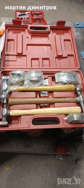 Комплект тенекеджийски чукове и наковални, снимка 1