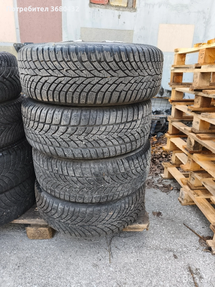 Джанти със зимни гуми , снимка 1
