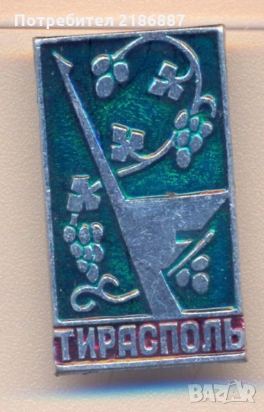 Значка Молдавска СССР Тираспол , снимка 1
