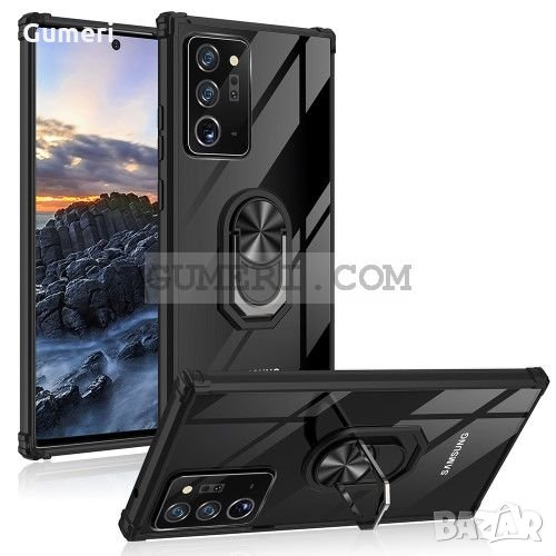 Samsung Galaxy S21 Ultra Хибриден кейс с метален пръстен , снимка 1