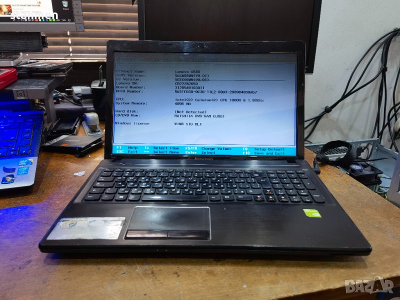 Продавам лаптоп Lenovo G580 работещ за части  , снимка 1