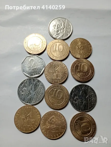 Франция монети 5 франка 1992 г , снимка 1