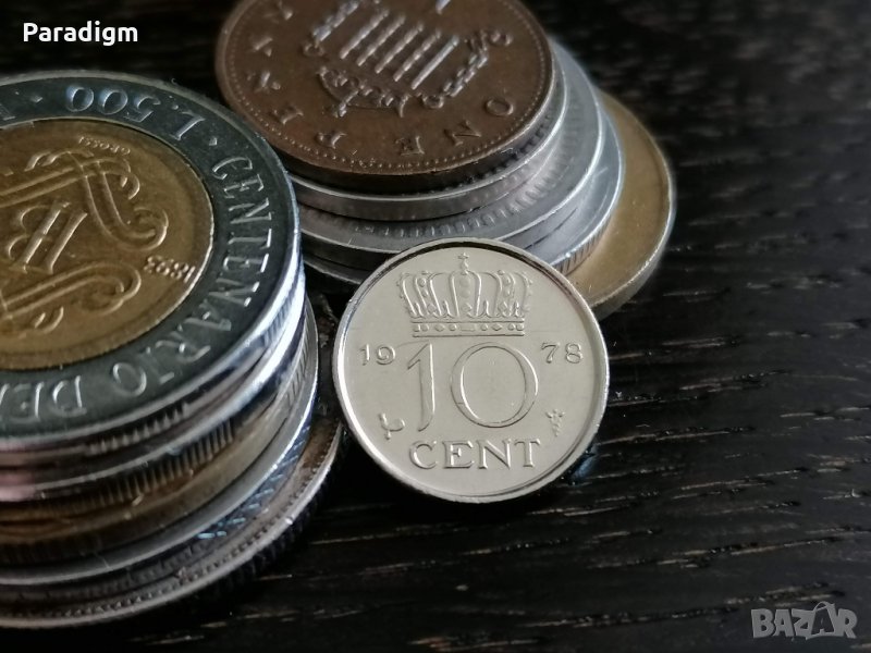 Монета - Холандия - 10 цента | 1978г., снимка 1