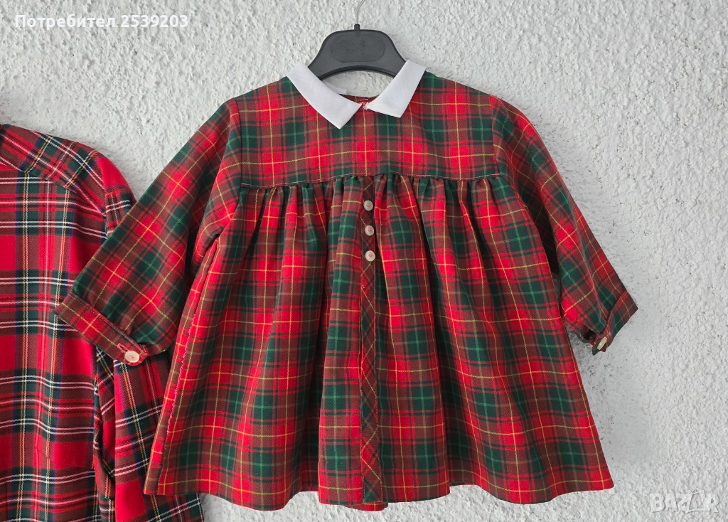 Коледна рокля 3-6 месеца, снимка 1