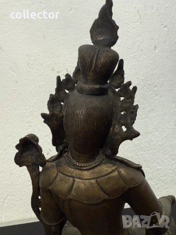 Голяма бронзова статуя / скулптура на Тара. №7505, снимка 6 - Антикварни и старинни предмети - 52084098